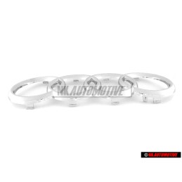Audi Original Anillos Frente Simbolo Insignia Emblema Cromo - 4D0853605A 2ZZ
