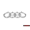 Audi Original Anillos Frente Simbolo Insignia Emblema Cromo - 4D0853605A 2ZZ