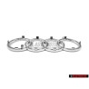 Audi Original Anillos Frente Simbolo Insignia Emblema Cromo - 4D0853605A 2ZZ