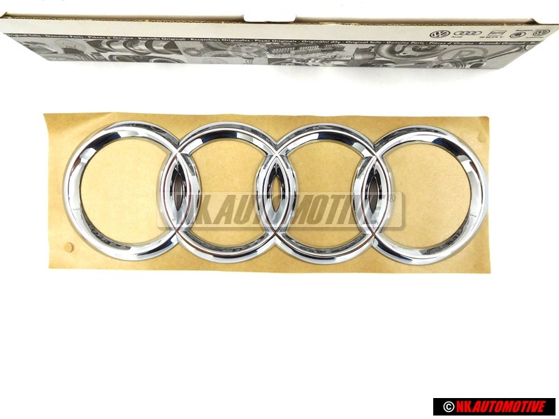 Audi Original Anillos Simbolo Insignia Emblema Cromo - 4D0853742A 2ZZ