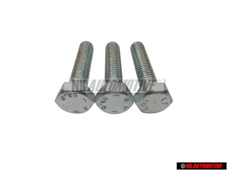 3x VW Original Tornillo Hexagonal - N 0102478
