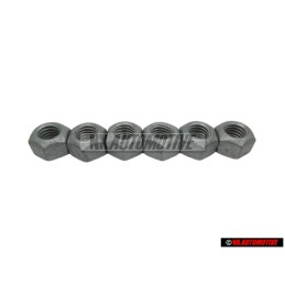 6x VW Original Tuerca Hexag., Autoblocante - N 10209005