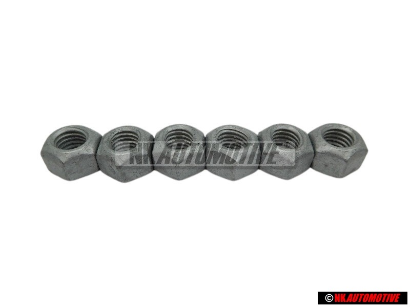 6x VW Original Tuerca Hexag., Autoblocante - N 10209005