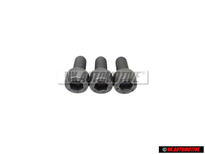 3x VW Original Tornillo Cilindrico Con Cabeza De Hexagono Interior - N 01470111