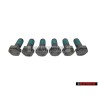 6x VW Original Tornillo Hexagonal, Autoblocante - N 01024041