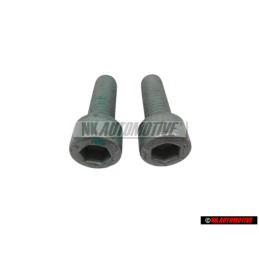 2x VW Original Tornillo Cilindrico Con Cabeza De Hexagono Interior - N 0147236