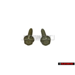 2x VW Original Tornillo Exag.Con Collar Chapa - N 90213201
