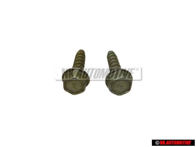 2x VW Original Tornillo Exag.Con Collar Chapa - N 90213201