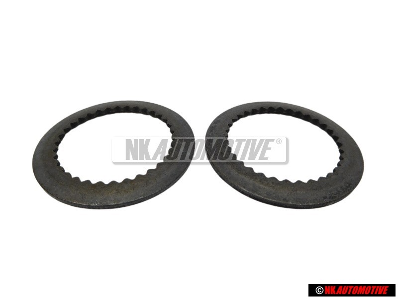 2x VW Original Muelle De Disco (Con Dentado Interior) - 113501327A