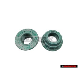 2x VW Original Tuerca Collarin Dodecagonal, Autofrenante - N 90587602