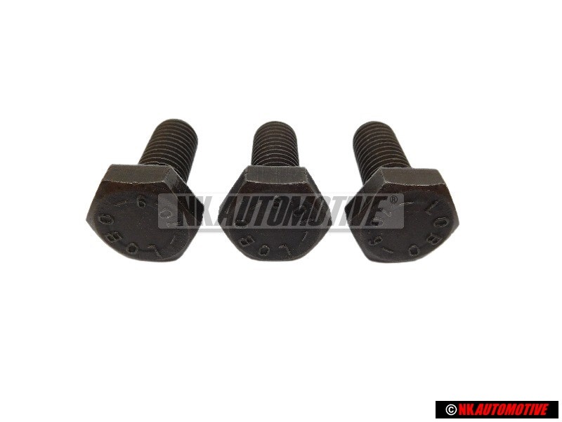 3x VW Original Tornillo Hexagonal - N 0102544
