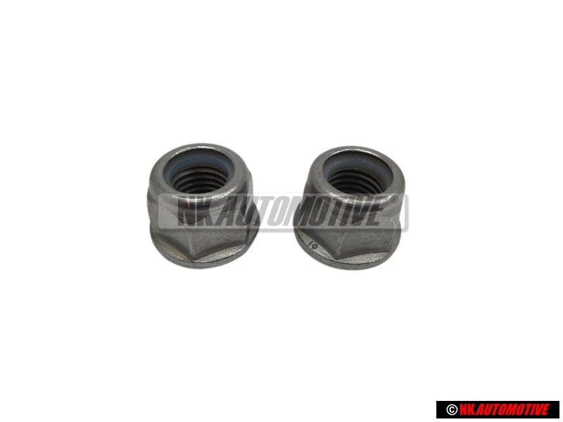 2x VW Original Tuerca Hexag., Autoblocante - N 90635001