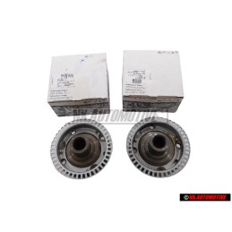 2x VW Original Cubo Rueda Con Rotor - 357407613B