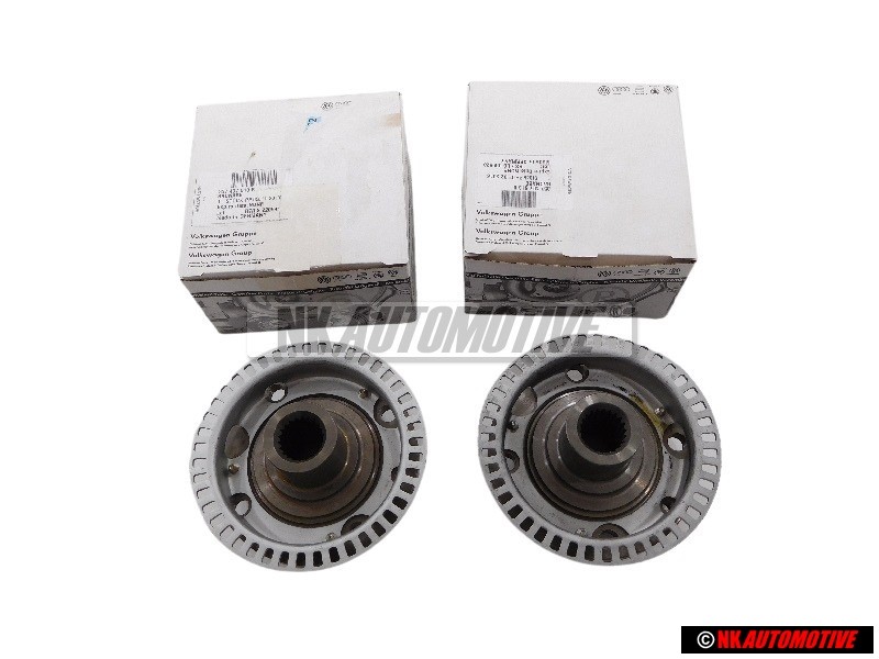 2x VW Original Cubo Rueda Con Rotor - 357407613B