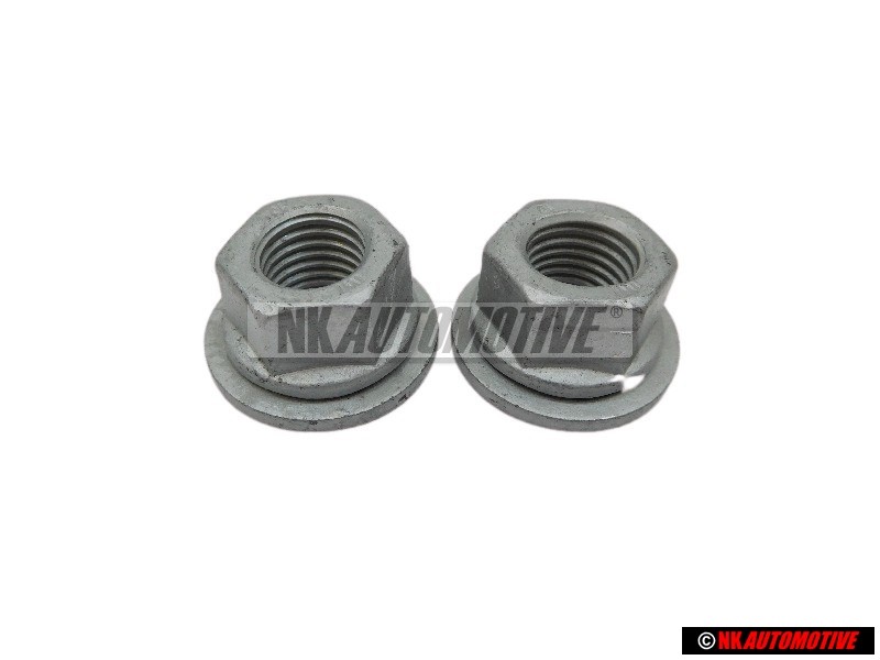 2x VW Original Tuerca De Collar Hexagonal, Autoasegurante - N 90323704