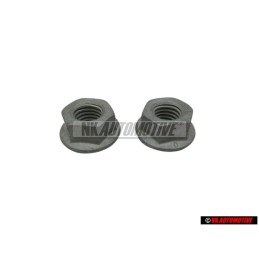 2x VW Original Tuerca De Collar Hexagonal, Autoasegurante - N 90226404