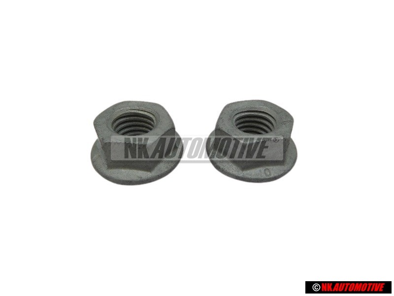 2x VW Original Tuerca De Collar Hexagonal, Autoasegurante - N 90226404
