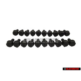 20x VW Original Tornillo Hexagonal Con Collar - N 90008401