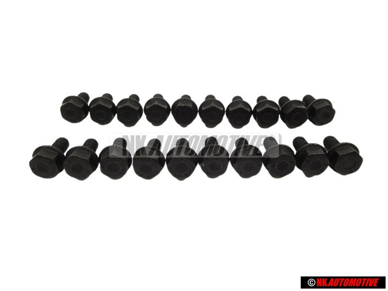 20x VW Original Tornillo Hexagonal Con Collar - N 90008401