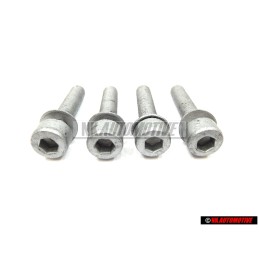 4x VW Original Tornillo Cilindrico Con Cabeza De Hexagono Interior - N 10022701