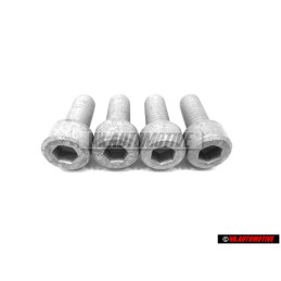 4x VW Original Tornillo Cilindrico Con Cabeza Hexagono Int. 