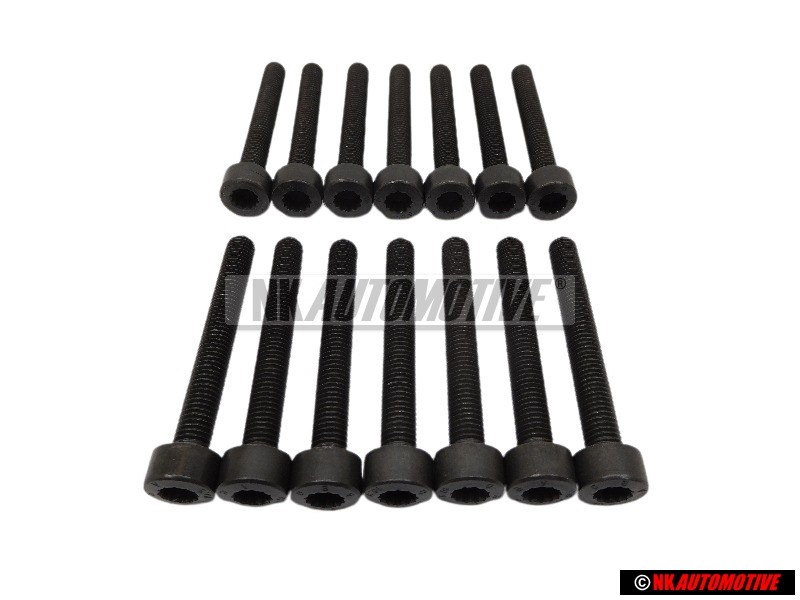 14x VW Original Tornillo Cilindrico Con Cabeza De Estrella Interior - N 9036580