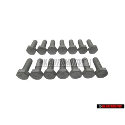 14x VW Original Tornillo Hexagonal - N 01021612