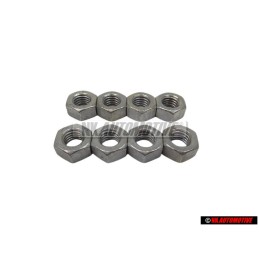 8x VW Original Tuerca Hexagonal - N 01100840