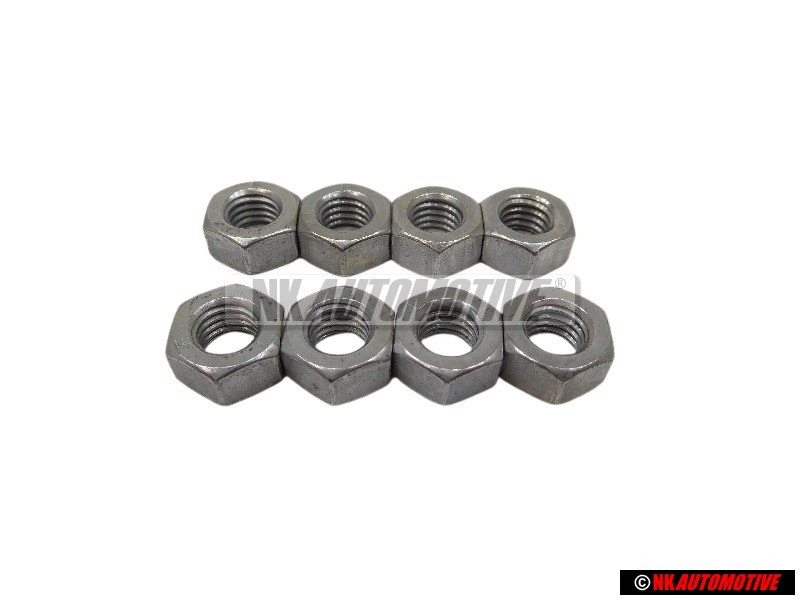 8x VW Original Tuerca Hexagonal - N 01100840