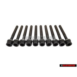 10x VW Original Tornillo Cilindrico Con Cabeza De Estrella Interior - 049103384B