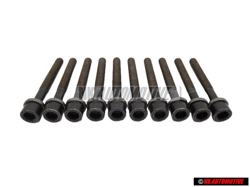 10x VW Original Tornillo Cilindrico Con Cabeza De Estrella Interior - 050103384