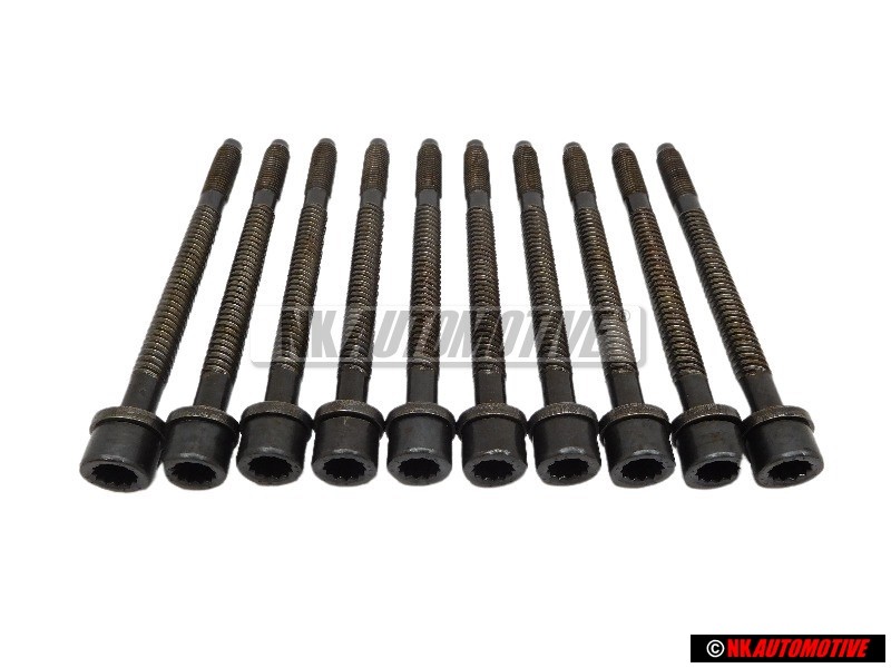 10x VW Original Tornillo Cilindrico - 027103385C