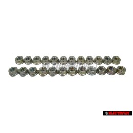 24x VW Original Tuerca De Collar Hexagonal - N 90279006
