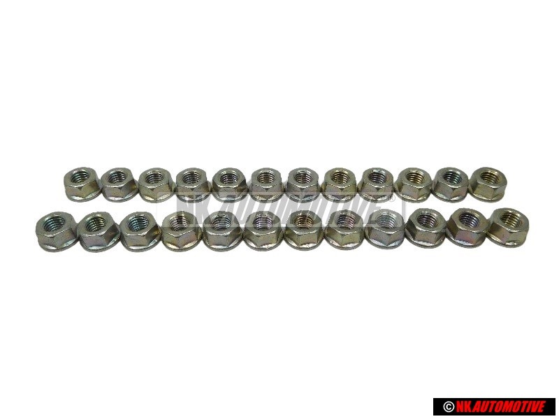 24x VW Original Tuerca De Collar Hexagonal - N 90279006