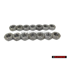 14x VW Original Tuerca Hexagonal - N 01100840