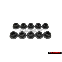 10x VW Original Tuerca De Collar Hexagonal - N 90175205