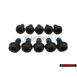 10x VW Original Tornillo Cilindrico - N 90539801