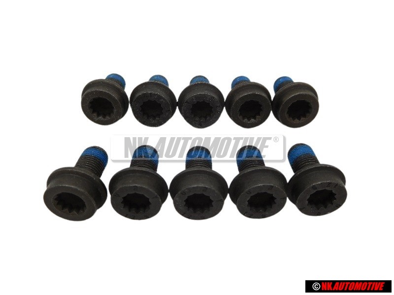 10x VW Original Tornillo Cilindrico - N 90539801