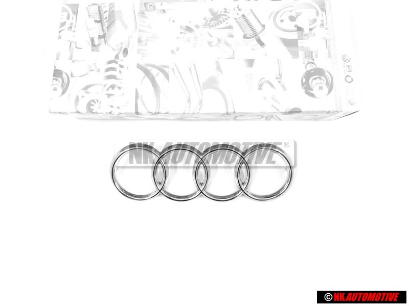Audi Original Anillos Frente Simbolo Insignia Emblema Cromo - 811853601