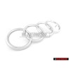 Audi Original Anillos Frente Simbolo Insignia Emblema Cromo - 811853601