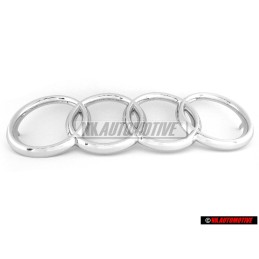 Audi Original Anillos Frente Simbolo Insignia Emblema Cromo - 811853605A