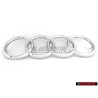 Audi Original Anillos Frente Simbolo Insignia Emblema Cromo - 811853605A
