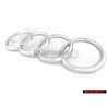 Audi Original Anillos Frente Simbolo Insignia Emblema Cromo - 811853605A