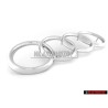 Audi Original Anillos Frente Simbolo Insignia Emblema Cromo - 811853605A