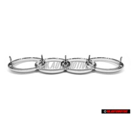 Audi Original Anillos Frente Simbolo Insignia Emblema Cromo - 811853605A