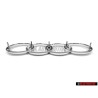 Audi Original Anillos Frente Simbolo Insignia Emblema Cromo - 811853605A