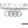 Audi Original Anillos Frente Simbolo Insignia Emblema Cromo - 893853605