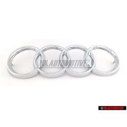 Audi Original Anillos Frente Simbolo Insignia Emblema Cromo - 893853605