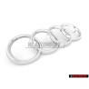 Audi Original Anillos Frente Simbolo Insignia Emblema Cromo - 893853605