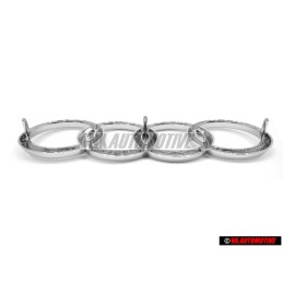 Audi Original Anillos Frente Simbolo Insignia Emblema Cromo - 893853605